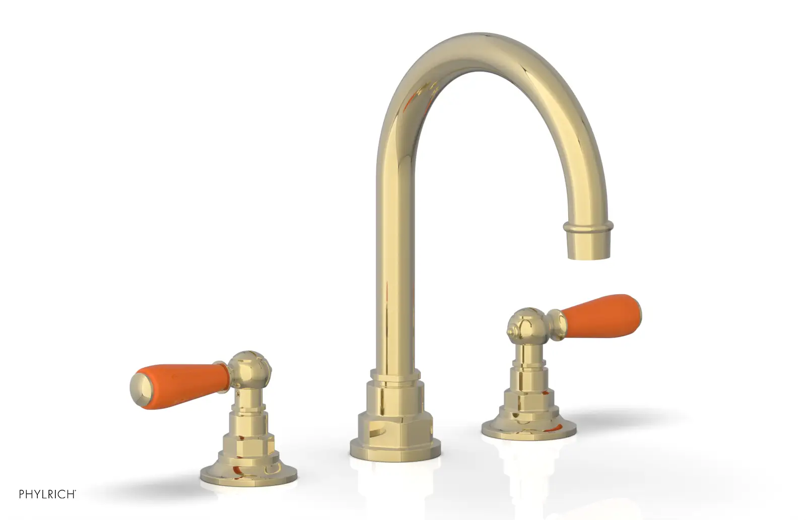 Phylrich Jamestown High Spout Widespread Faucet with Lever Handle by Phylrich