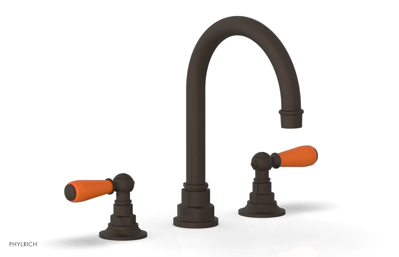 Phylrich Jamestown High Spout Widespread Faucet with Lever Handle by Phylrich