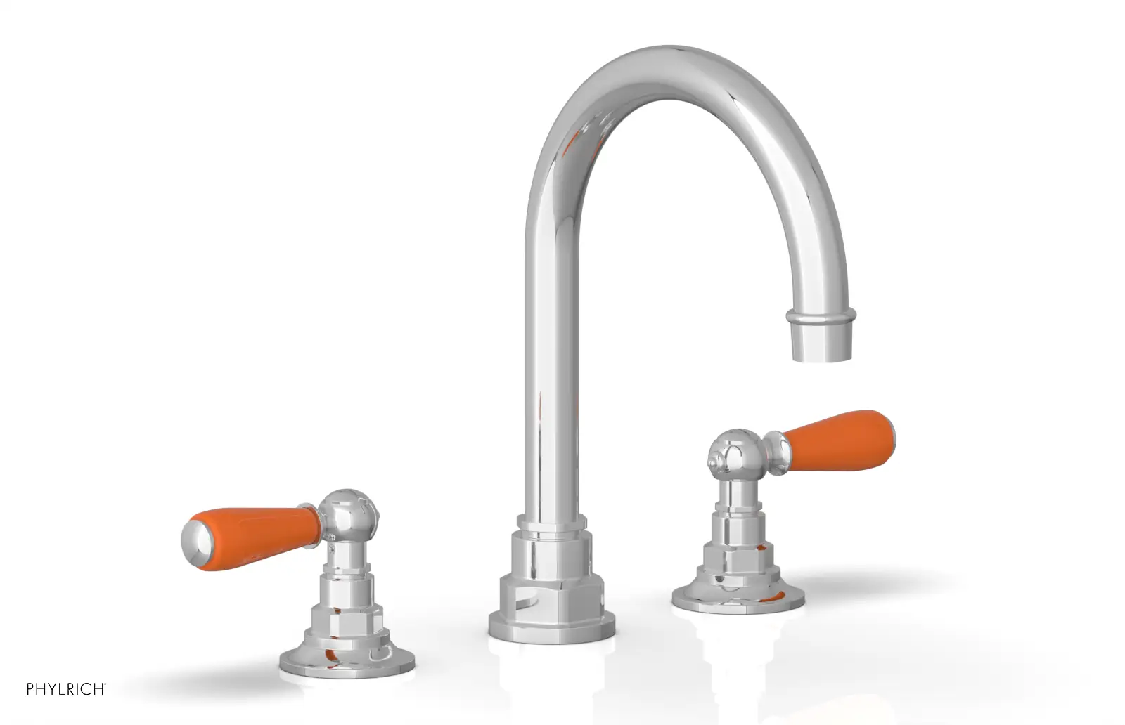 Phylrich Jamestown High Spout Widespread Faucet with Lever Handle by Phylrich