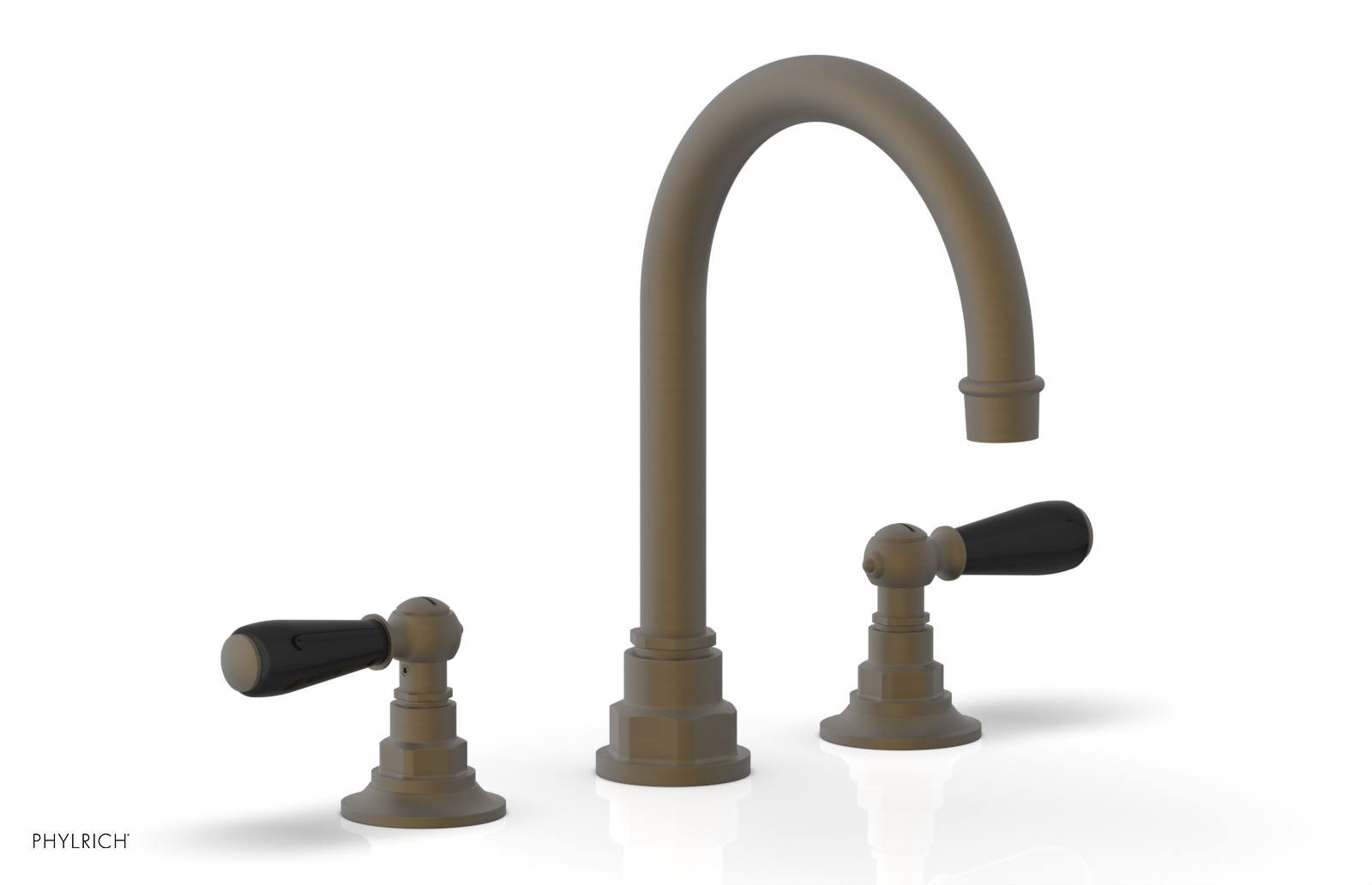 Phylrich Jamestown High Spout Widespread Faucet with Lever Handle