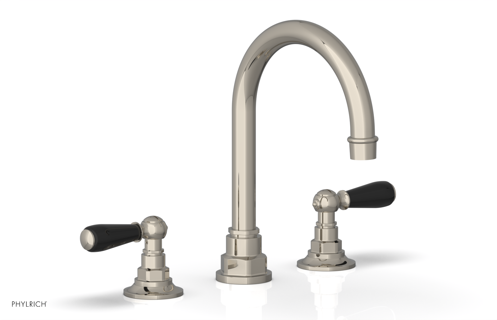 Phylrich Jamestown High Spout Widespread Faucet with Lever Handle
