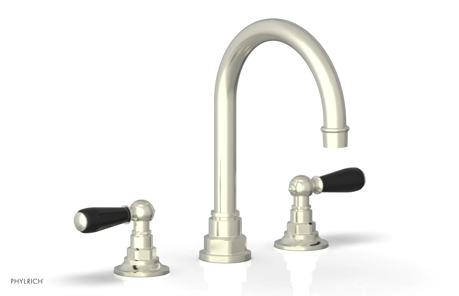 Phylrich Jamestown High Spout Widespread Faucet with Lever Handle by Phylrich