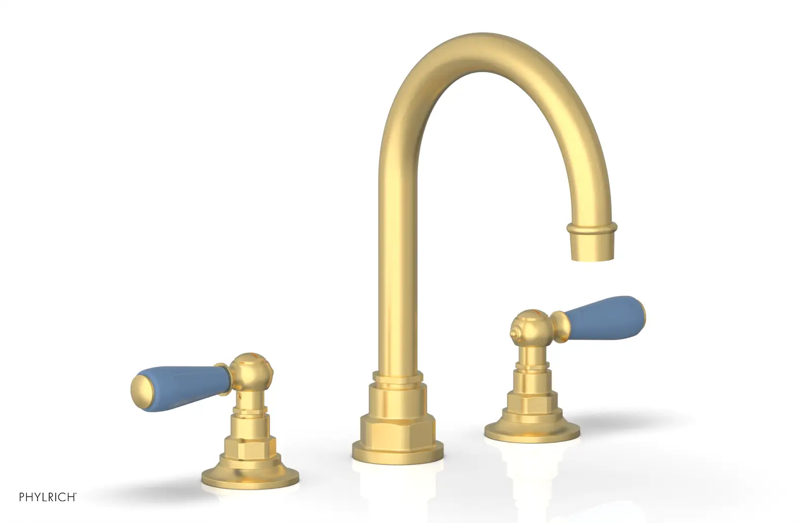 Phylrich Jamestown High Spout Widespread Faucet with Lever Handle by Phylrich