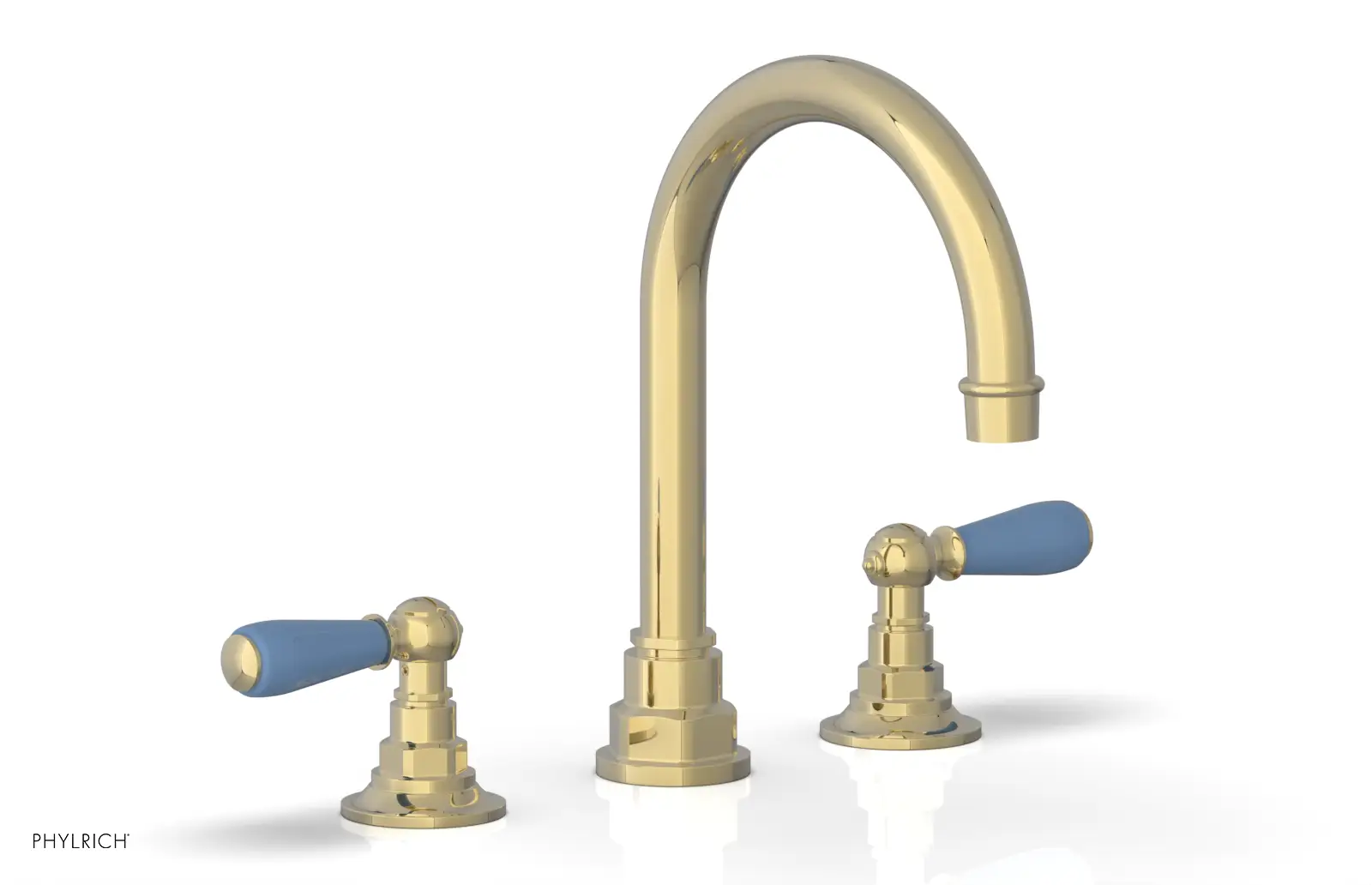 Phylrich Jamestown High Spout Widespread Faucet with Lever Handle by Phylrich