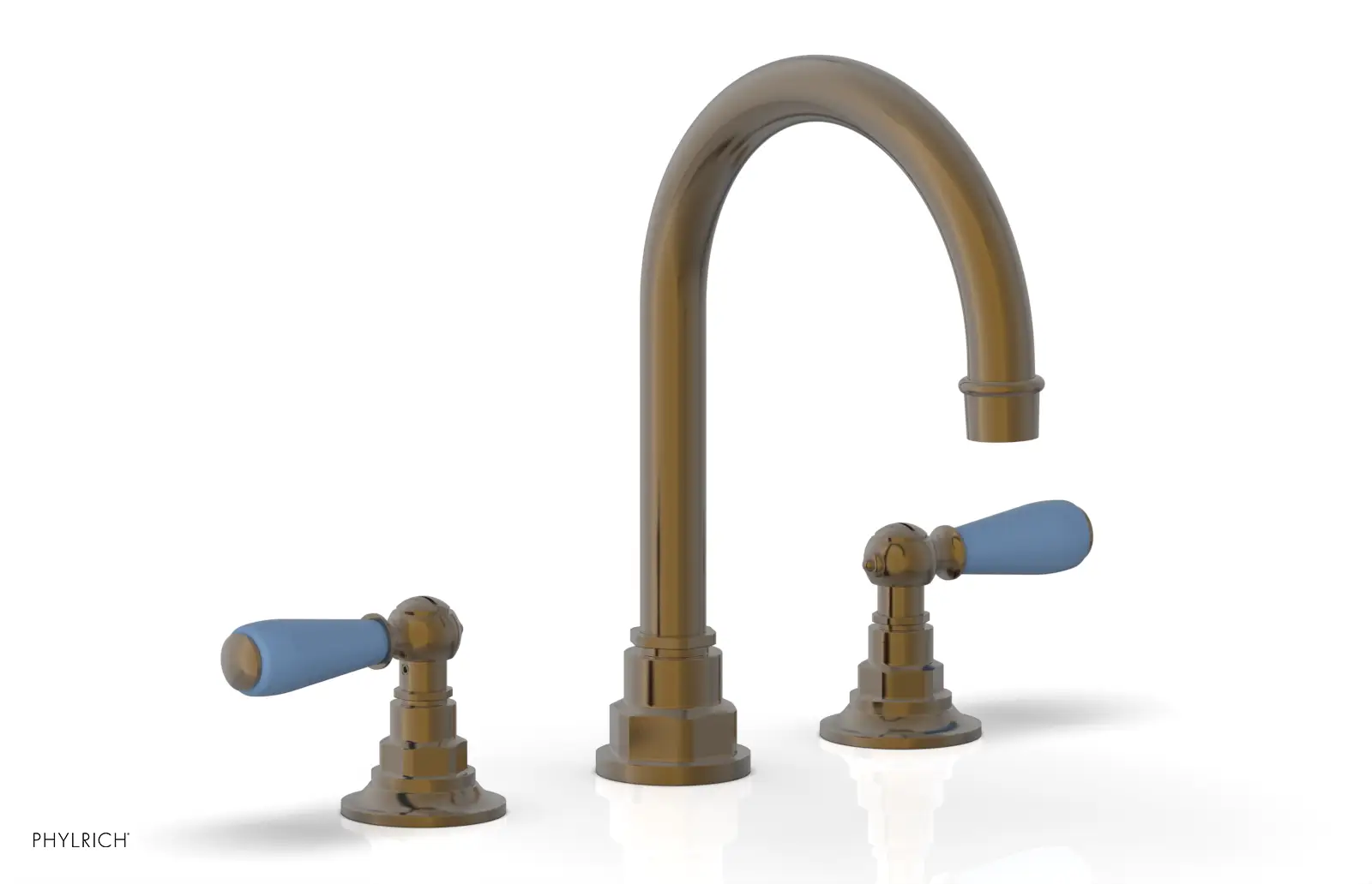 Phylrich Jamestown High Spout Widespread Faucet with Lever Handle by Phylrich