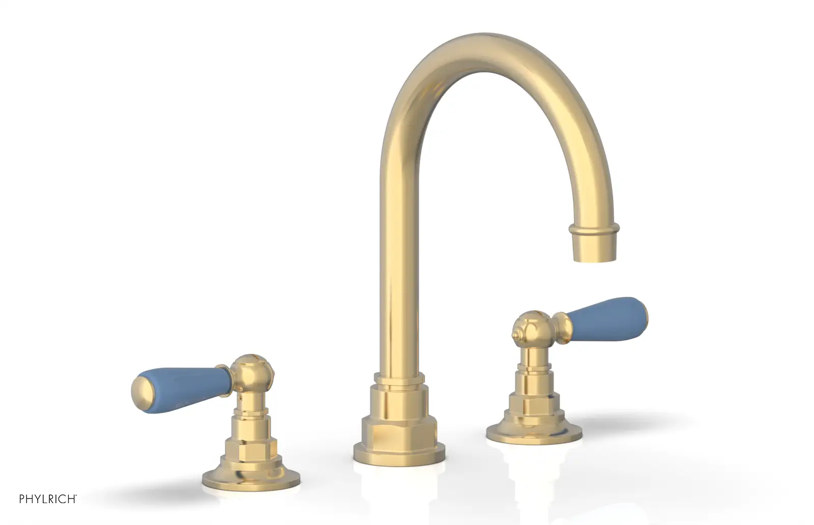 Phylrich Jamestown High Spout Widespread Faucet with Lever Handle by Phylrich