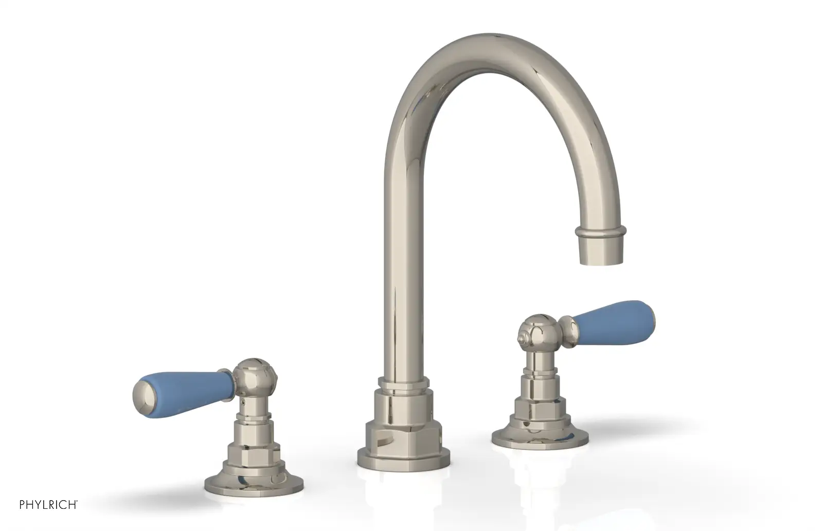 Phylrich Jamestown High Spout Widespread Faucet with Lever Handle by Phylrich