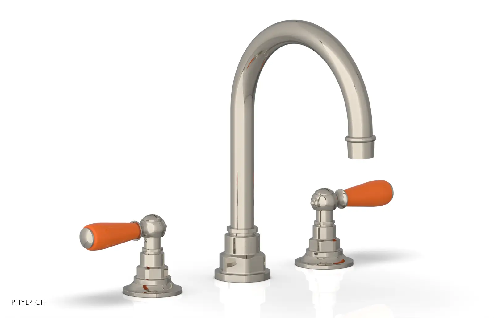Phylrich Jamestown High Spout Widespread Faucet with Lever Handle by Phylrich