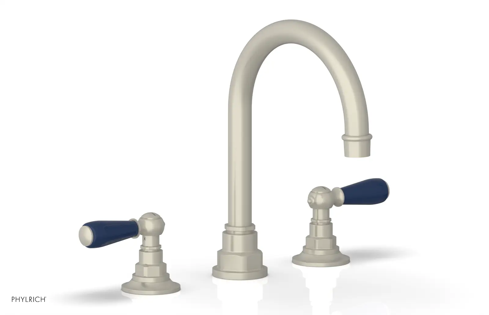 Phylrich Jamestown High Spout Widespread Faucet with Lever Handle by Phylrich