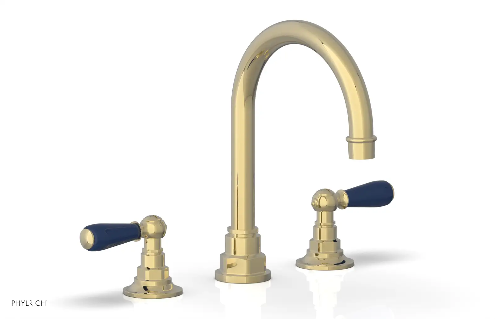 Phylrich Jamestown High Spout Widespread Faucet with Lever Handle by Phylrich