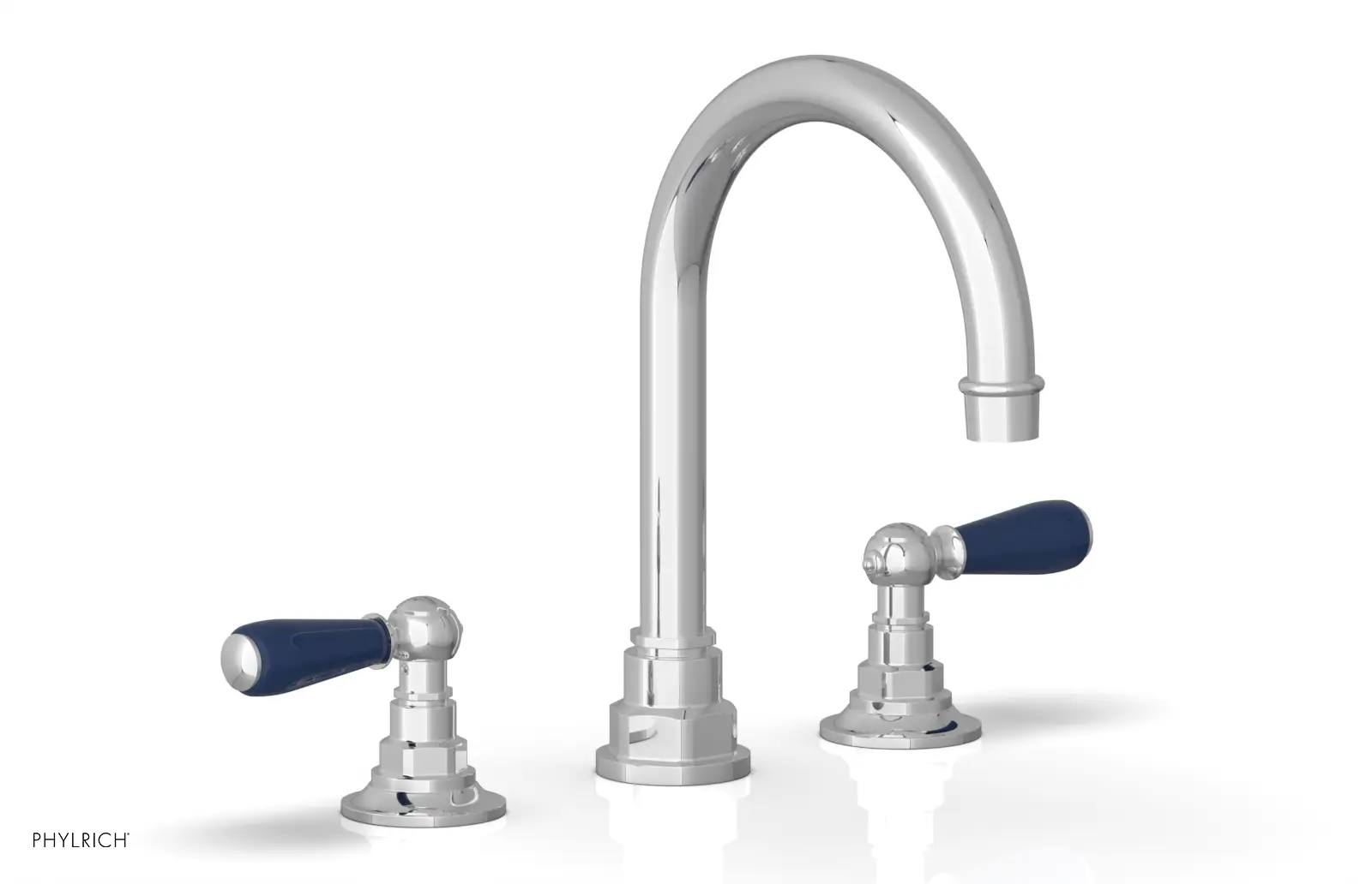 Phylrich Jamestown High Spout Widespread Faucet with Lever Handle by Phylrich