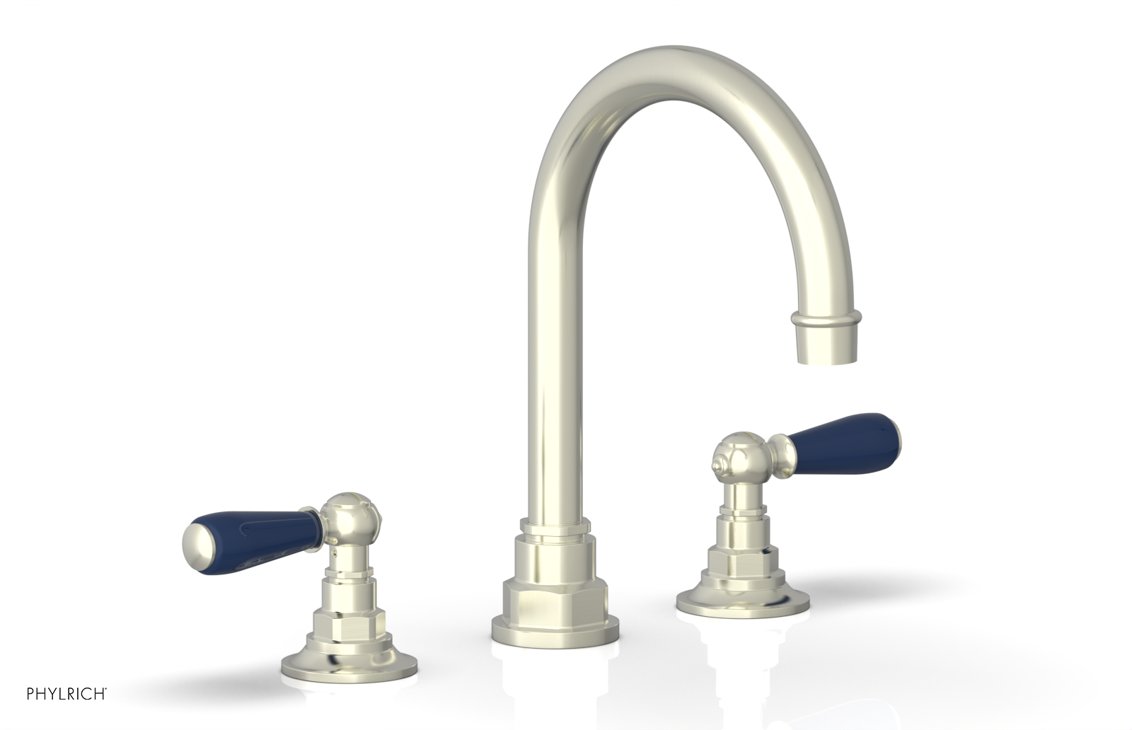 Phylrich Jamestown High Spout Widespread Faucet with Lever Handle