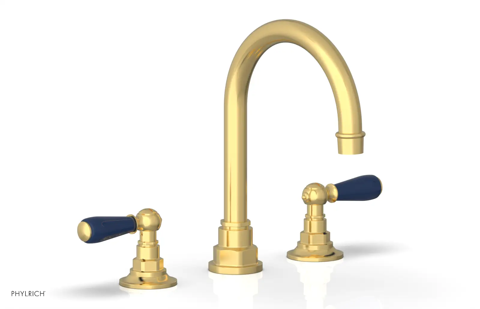 Phylrich Jamestown High Spout Widespread Faucet with Lever Handle by Phylrich