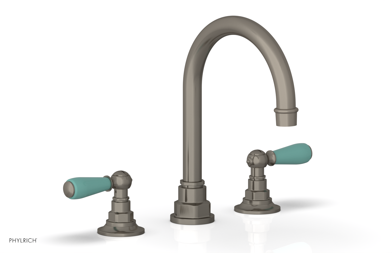 Phylrich Jamestown High Spout Widespread Faucet with Lever Handle