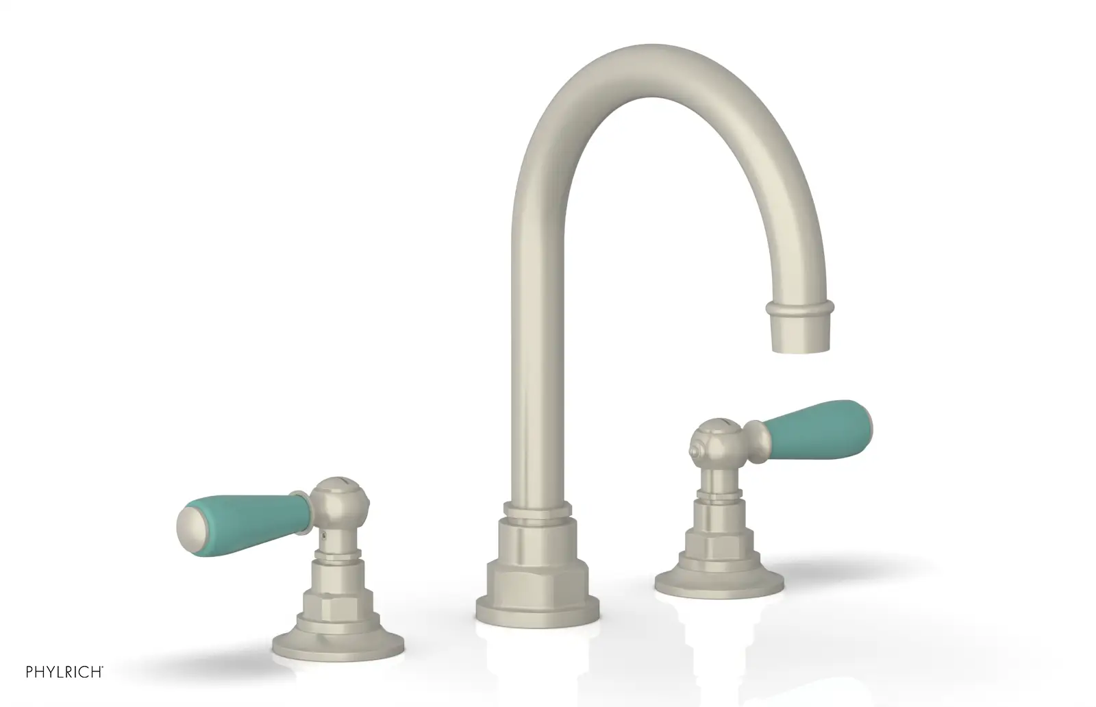 Phylrich Jamestown High Spout Widespread Faucet with Lever Handle by Phylrich