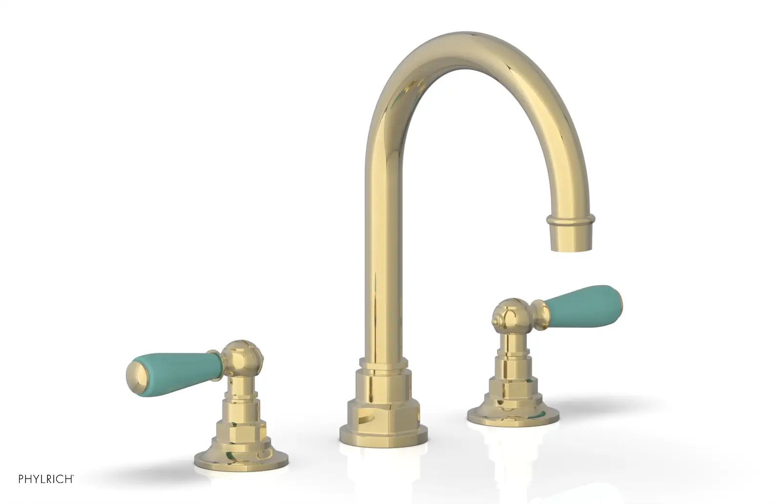 Phylrich Jamestown High Spout Widespread Faucet with Lever Handle by Phylrich