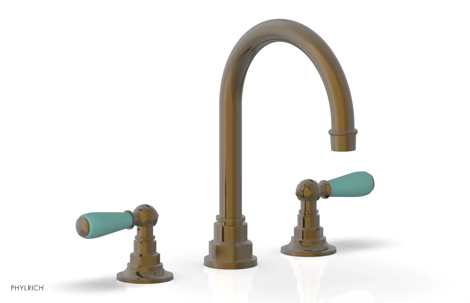 Phylrich Jamestown High Spout Widespread Faucet with Lever Handle by Phylrich