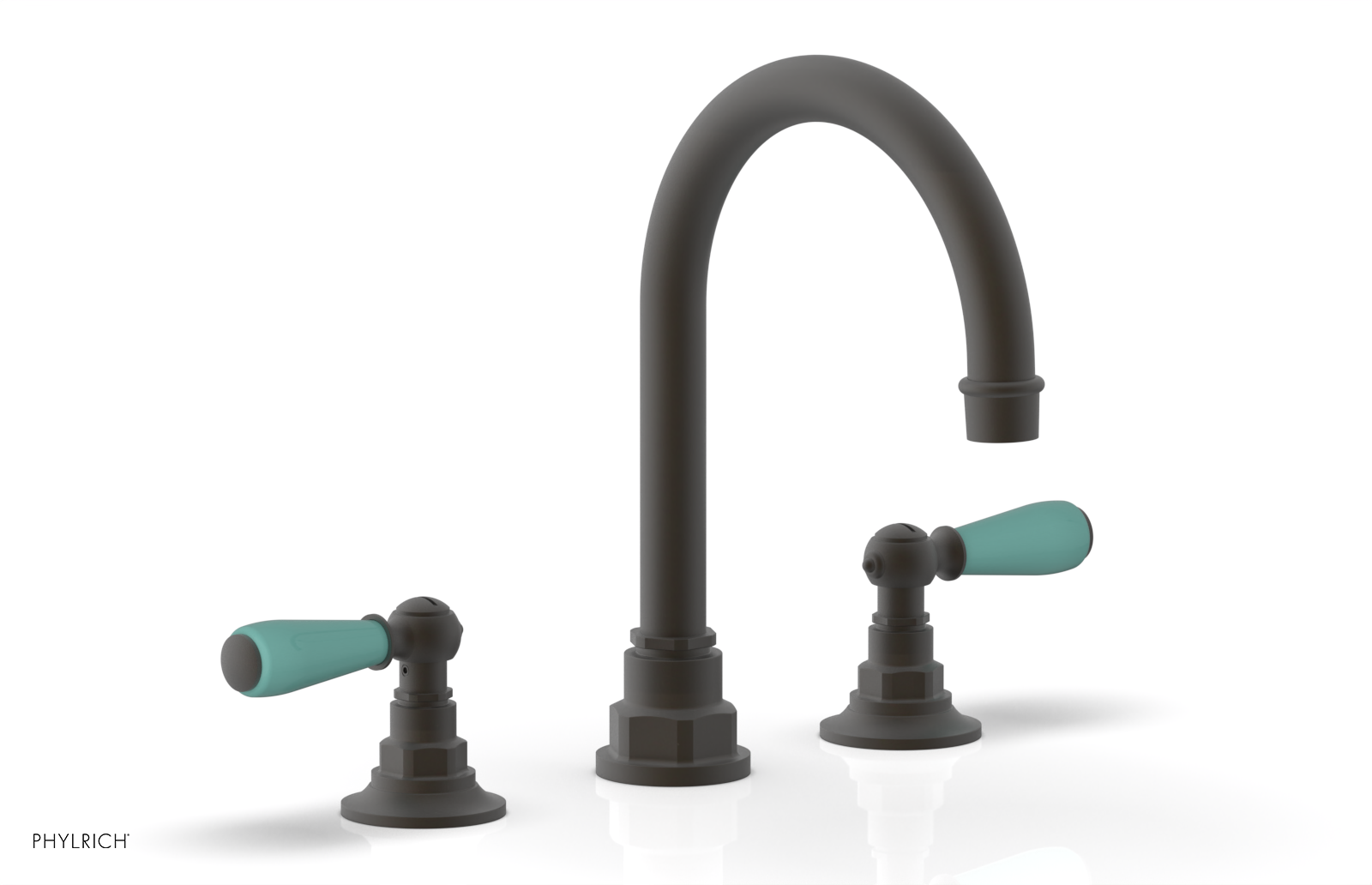 Phylrich Jamestown High Spout Widespread Faucet with Lever Handle