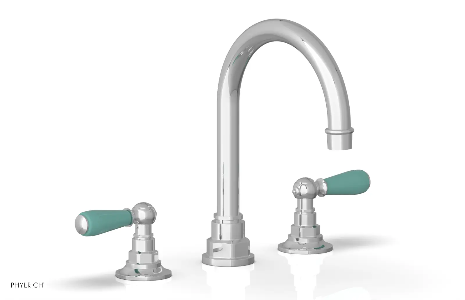 Phylrich Jamestown High Spout Widespread Faucet with Lever Handle by Phylrich