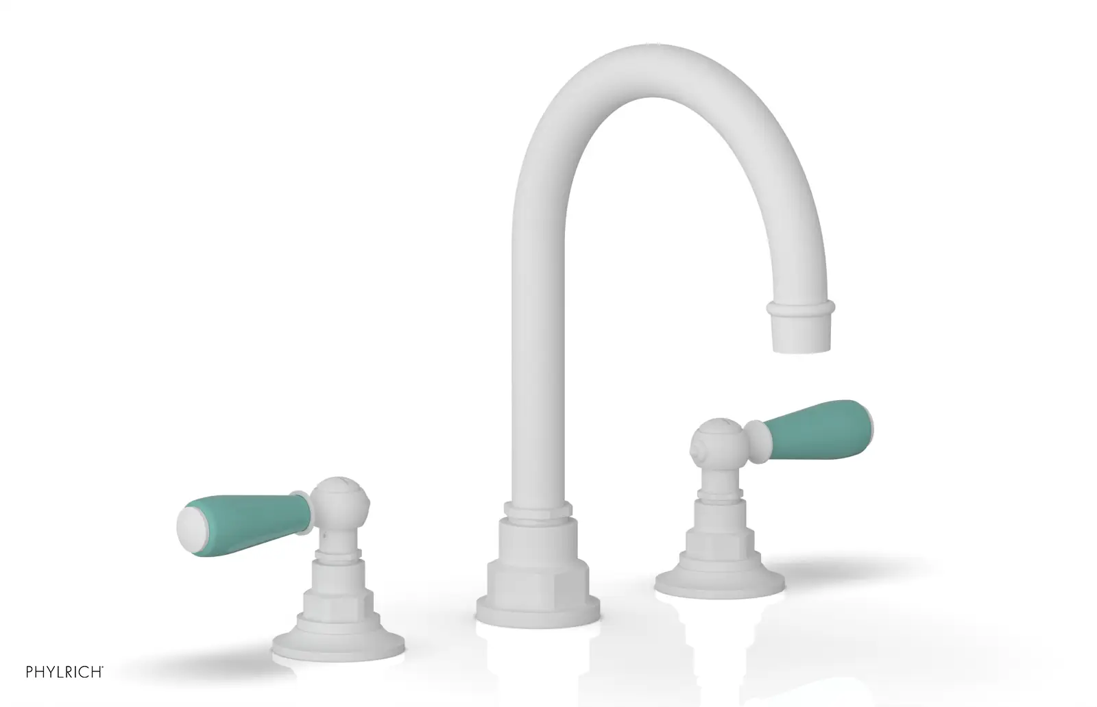 Phylrich Jamestown High Spout Widespread Faucet with Lever Handle by Phylrich