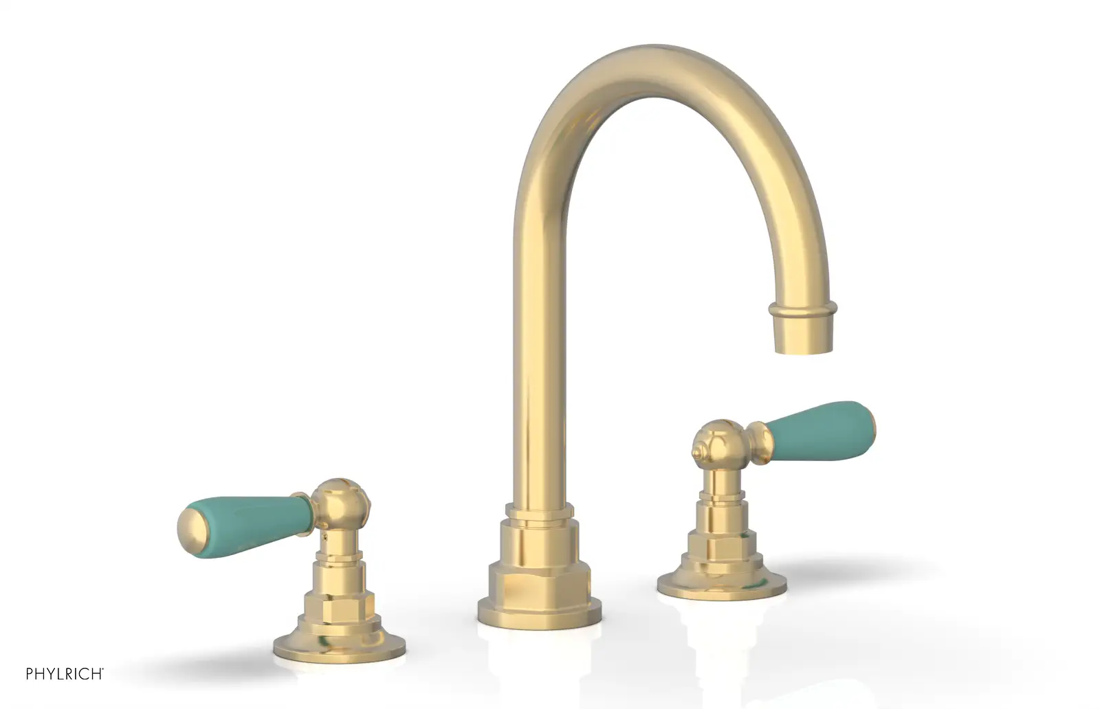 Phylrich Jamestown High Spout Widespread Faucet with Lever Handle by Phylrich