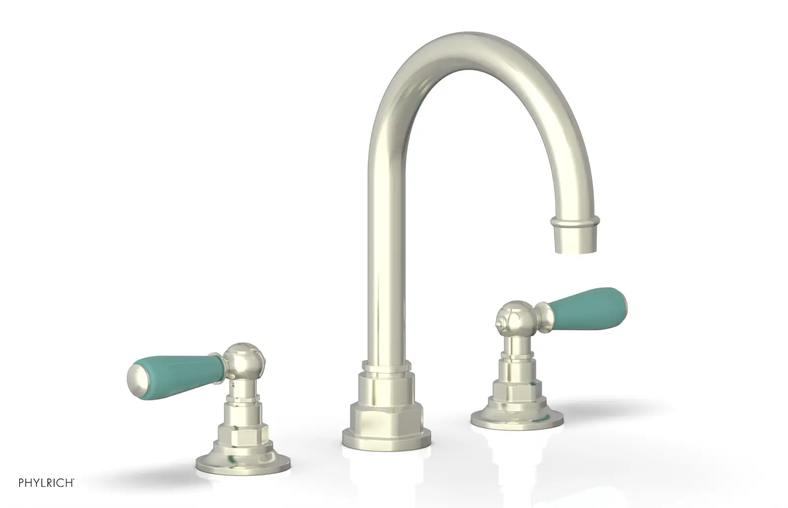 Phylrich Jamestown High Spout Widespread Faucet with Lever Handle by Phylrich