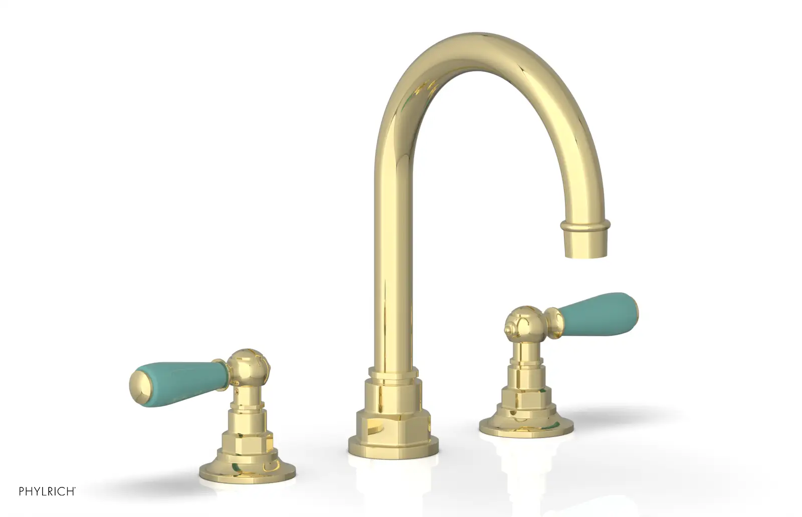Phylrich Jamestown High Spout Widespread Faucet with Lever Handle by Phylrich