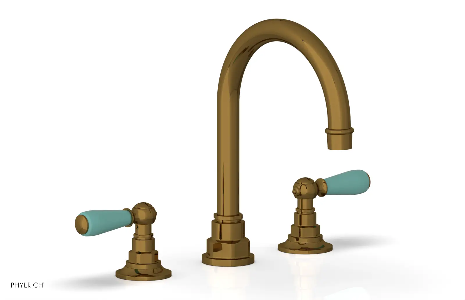 Phylrich Jamestown High Spout Widespread Faucet with Lever Handle by Phylrich
