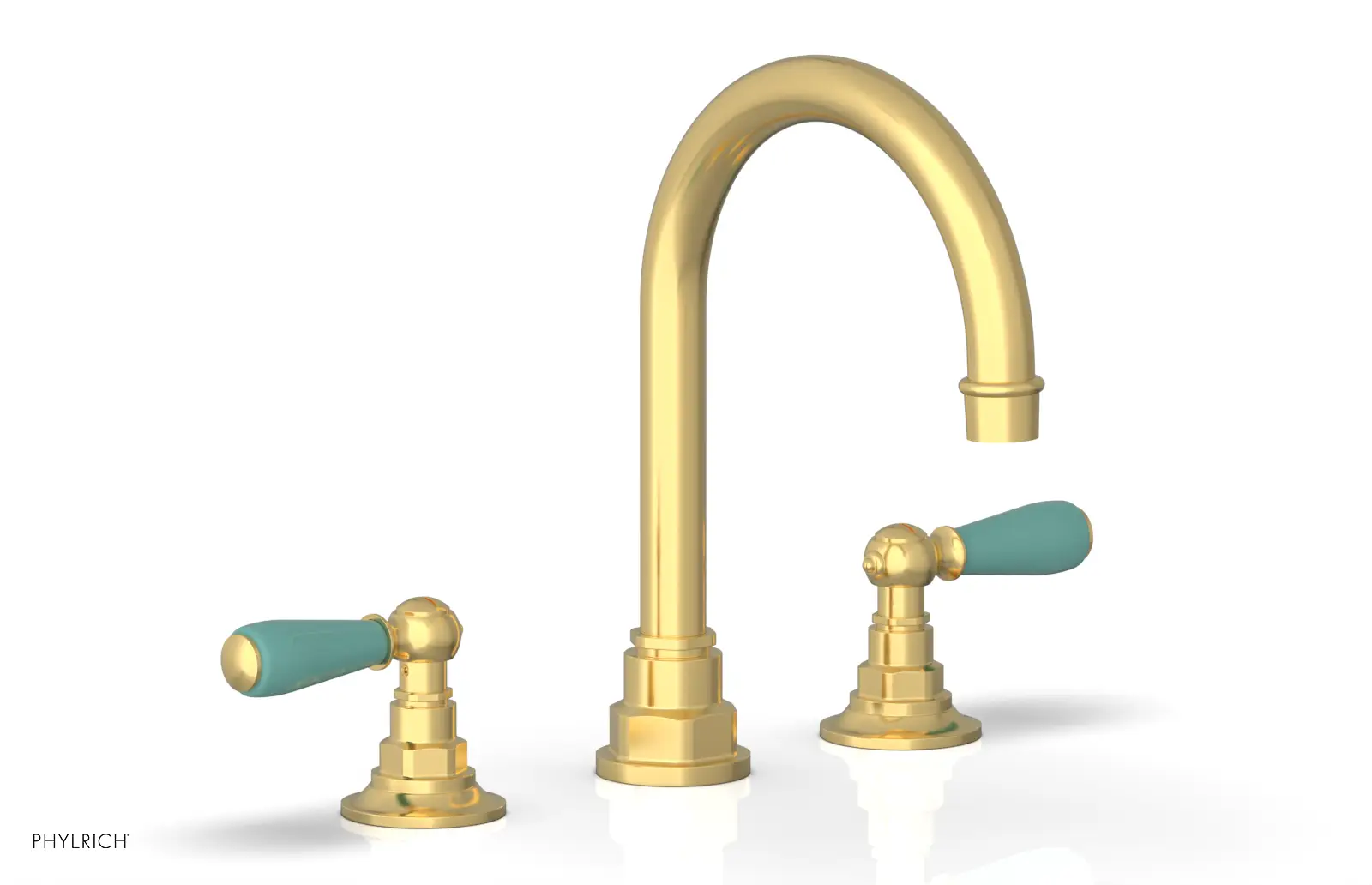 Phylrich Jamestown High Spout Widespread Faucet with Lever Handle by Phylrich