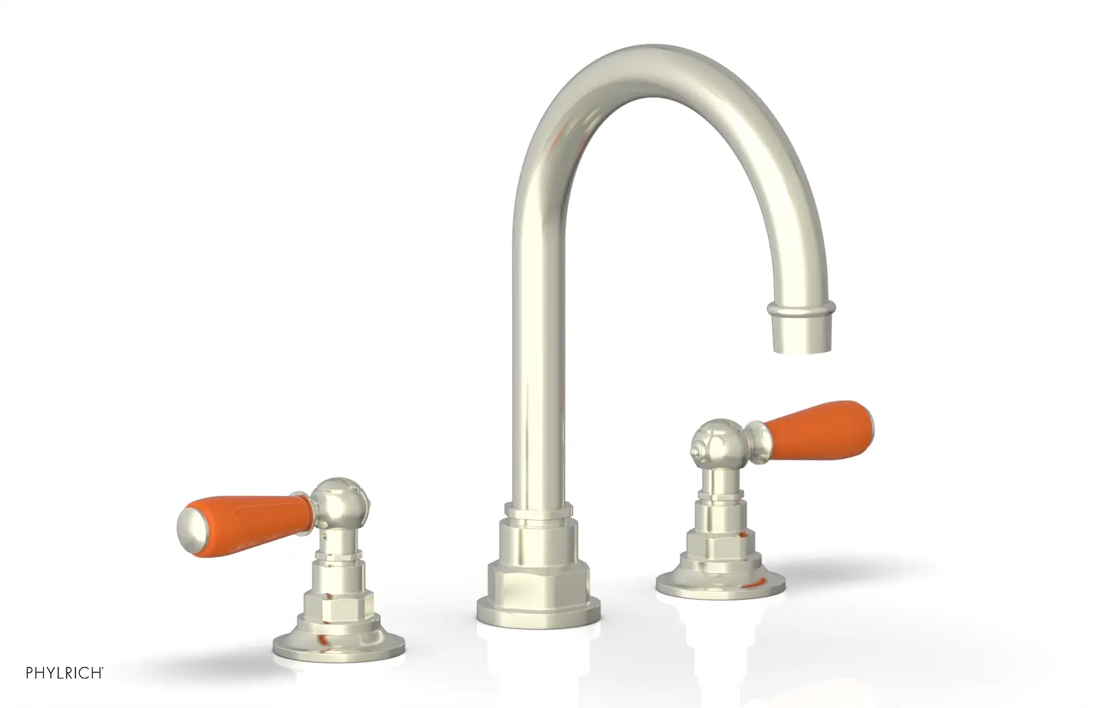 Phylrich Jamestown High Spout Widespread Faucet with Lever Handle by Phylrich