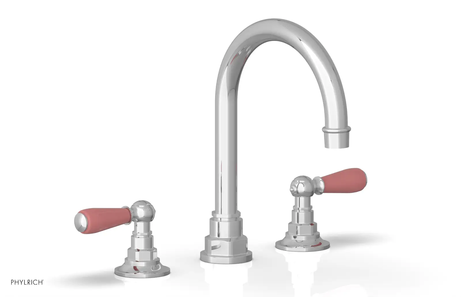 Phylrich Jamestown High Spout Widespread Faucet with Lever Handle by Phylrich