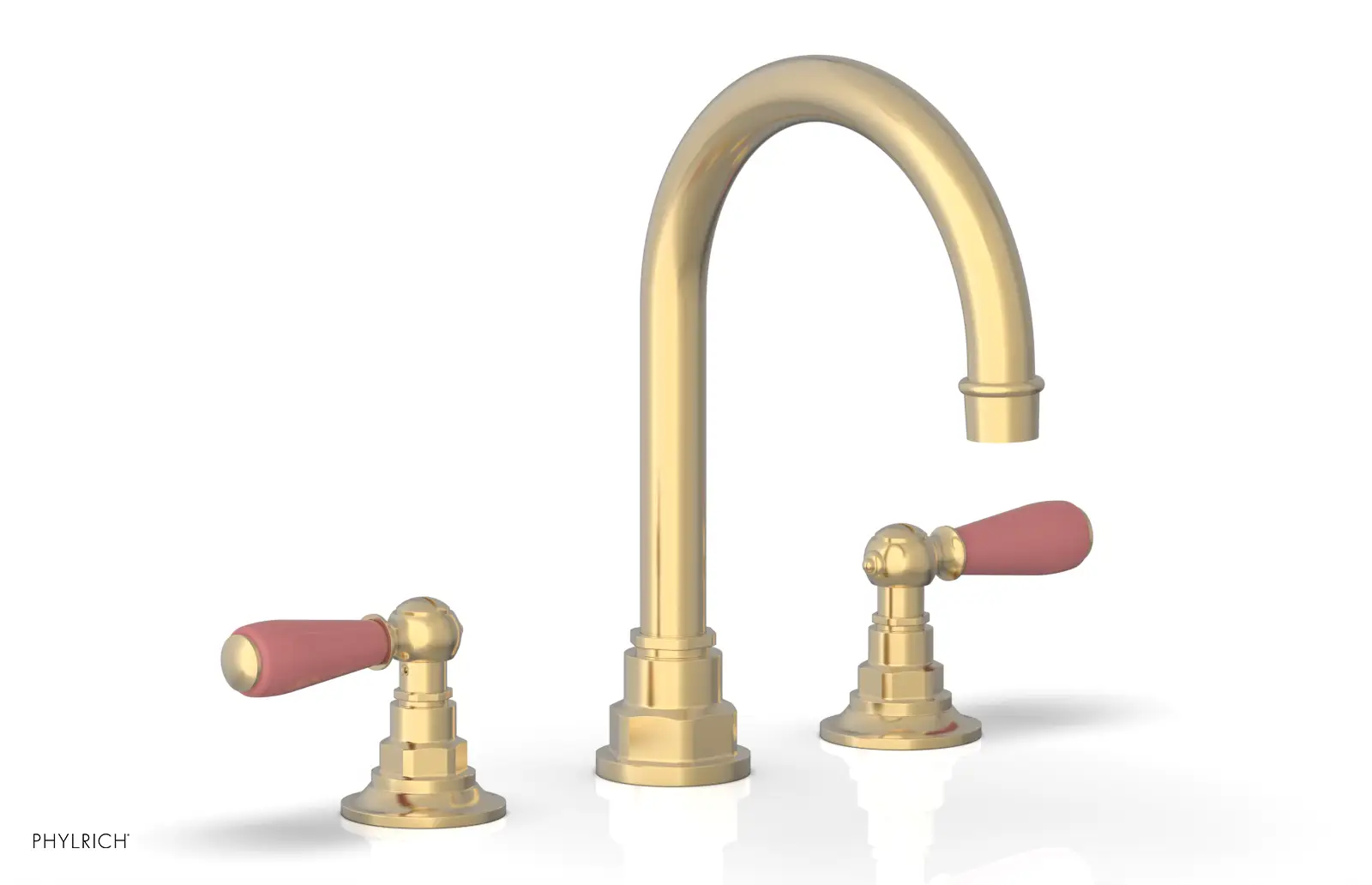 Phylrich Jamestown High Spout Widespread Faucet with Lever Handle by Phylrich