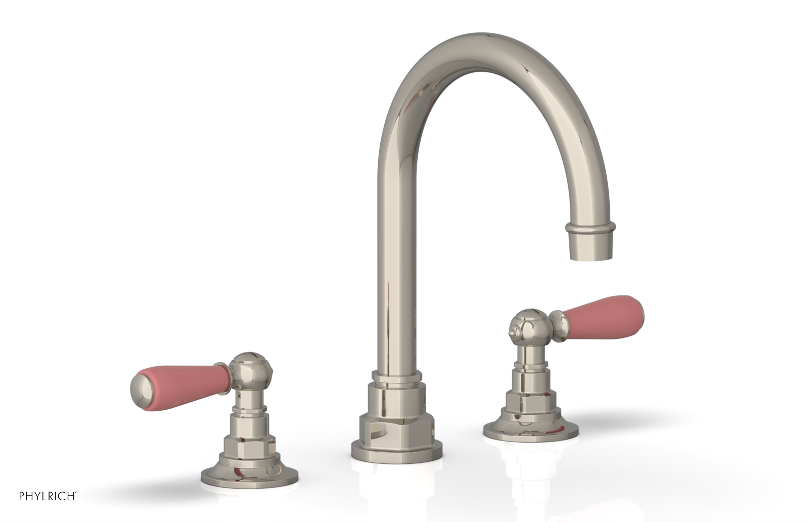 Phylrich Jamestown High Spout Widespread Faucet with Lever Handle
