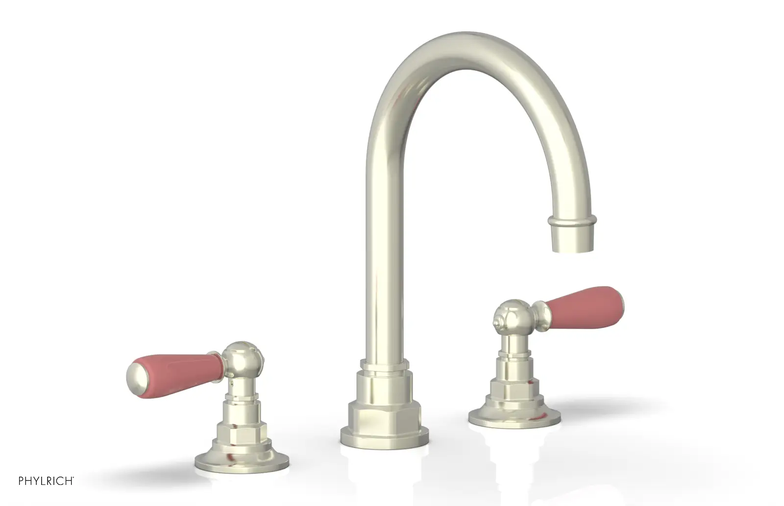 Phylrich Jamestown High Spout Widespread Faucet with Lever Handle by Phylrich