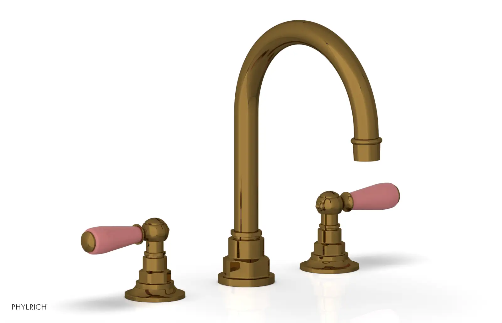 Phylrich Jamestown High Spout Widespread Faucet with Lever Handle by Phylrich