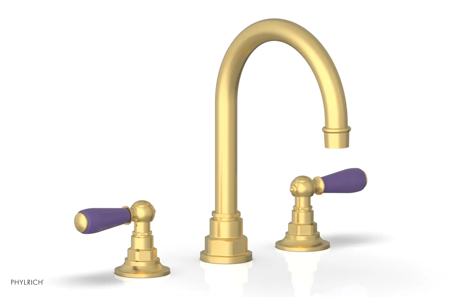 Phylrich Jamestown High Spout Widespread Faucet with Lever Handle by Phylrich