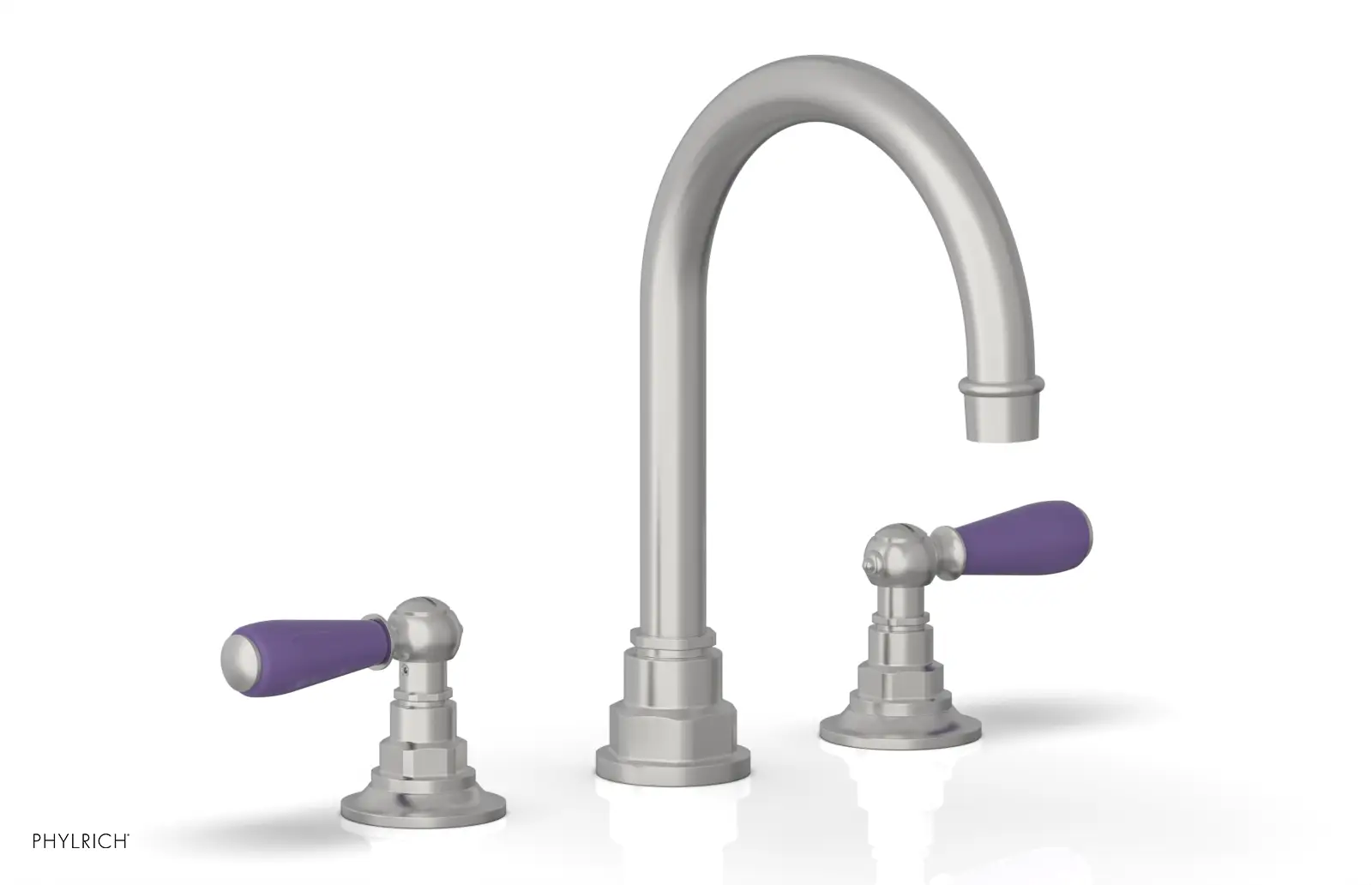 Phylrich Jamestown High Spout Widespread Faucet with Lever Handle by Phylrich