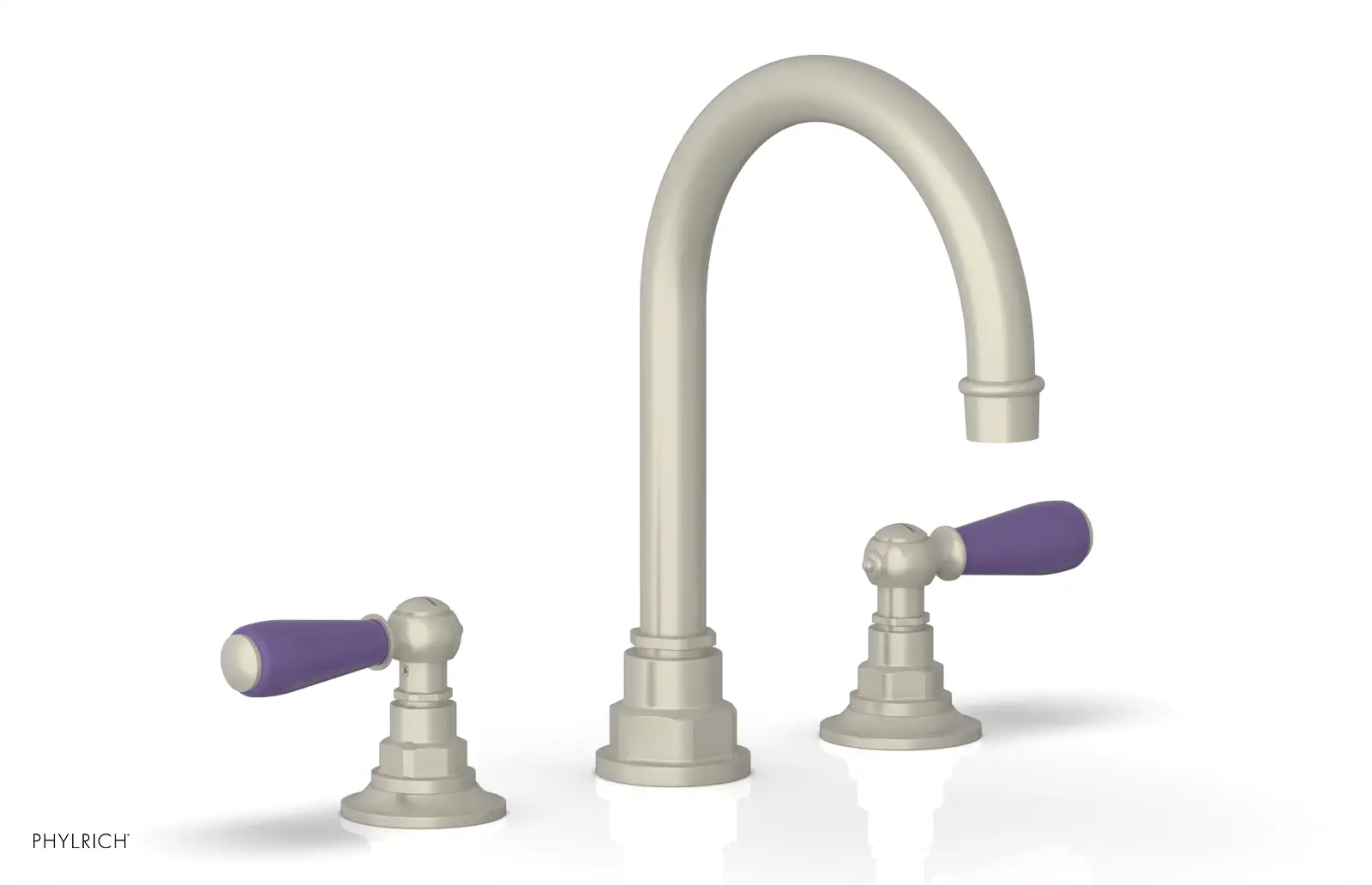 Phylrich Jamestown High Spout Widespread Faucet with Lever Handle by Phylrich