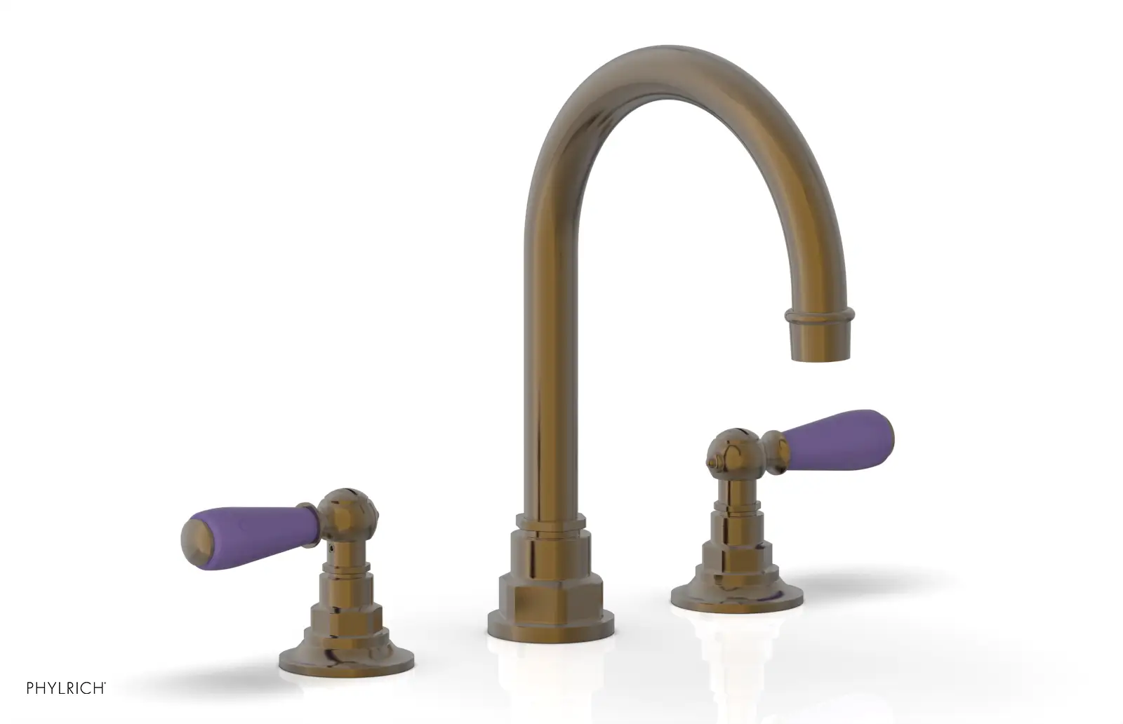 Phylrich Jamestown High Spout Widespread Faucet with Lever Handle by Phylrich