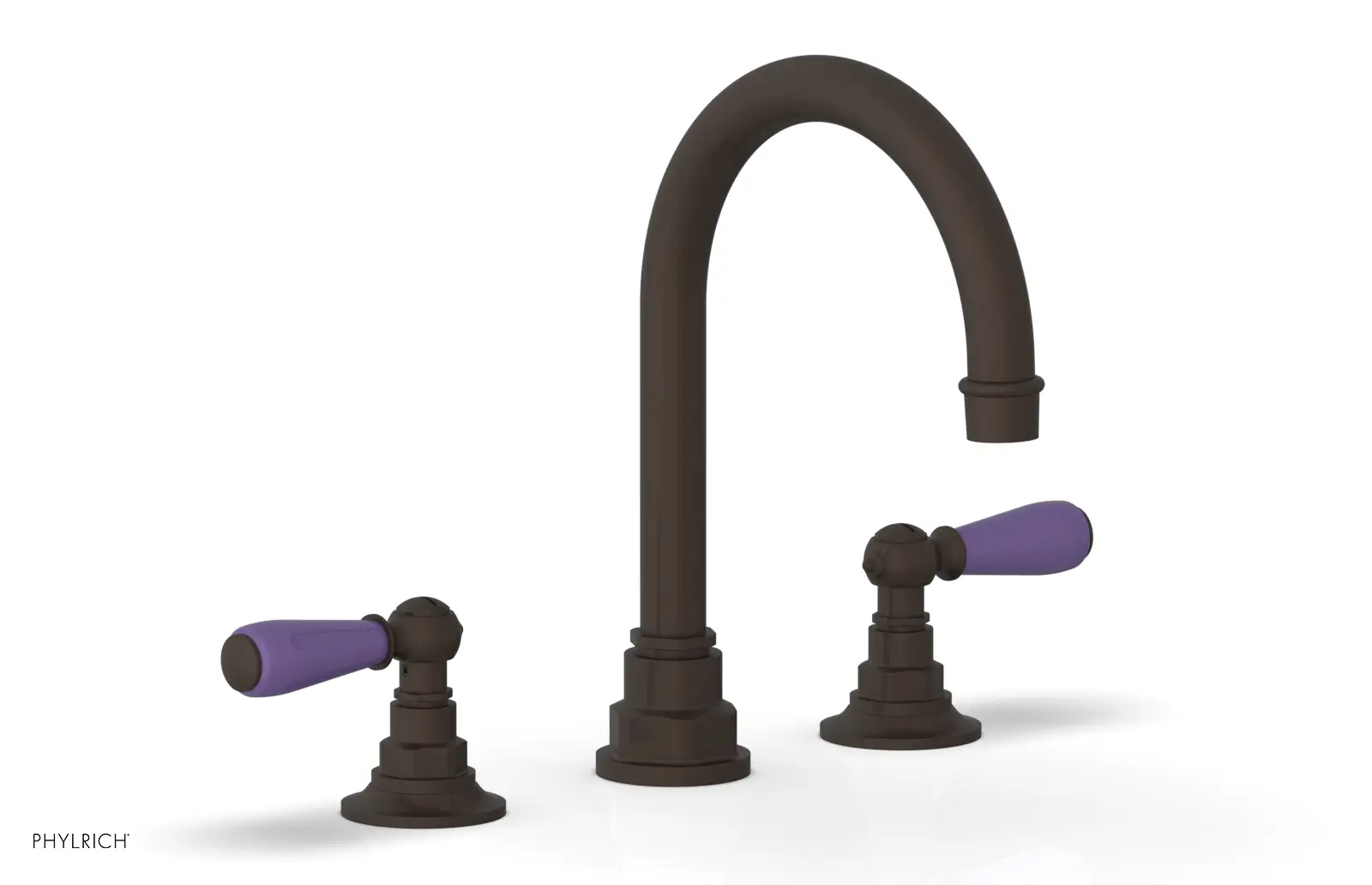 Phylrich Jamestown High Spout Widespread Faucet with Lever Handle by Phylrich