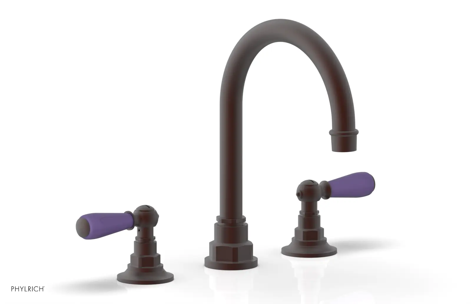 Phylrich Jamestown High Spout Widespread Faucet with Lever Handle by Phylrich