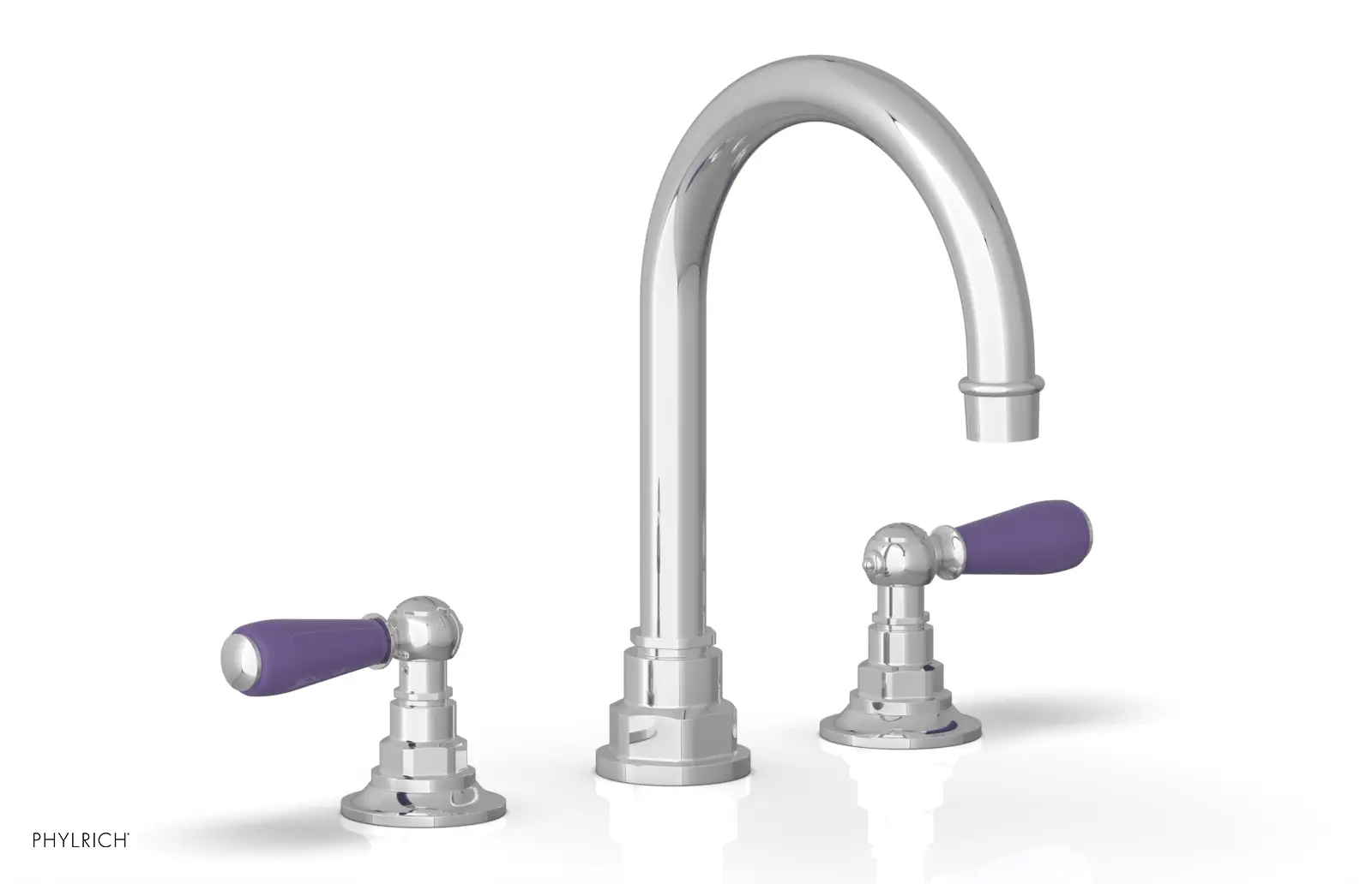 Phylrich Jamestown High Spout Widespread Faucet with Lever Handle by Phylrich