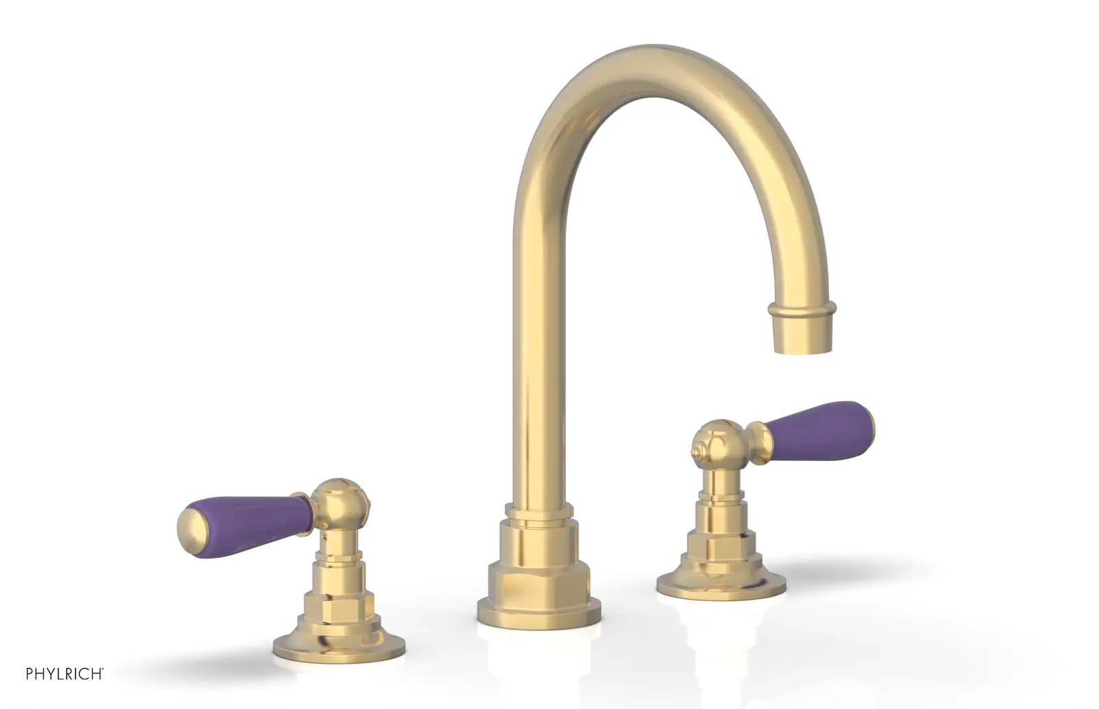 Phylrich Jamestown High Spout Widespread Faucet with Lever Handle by Phylrich