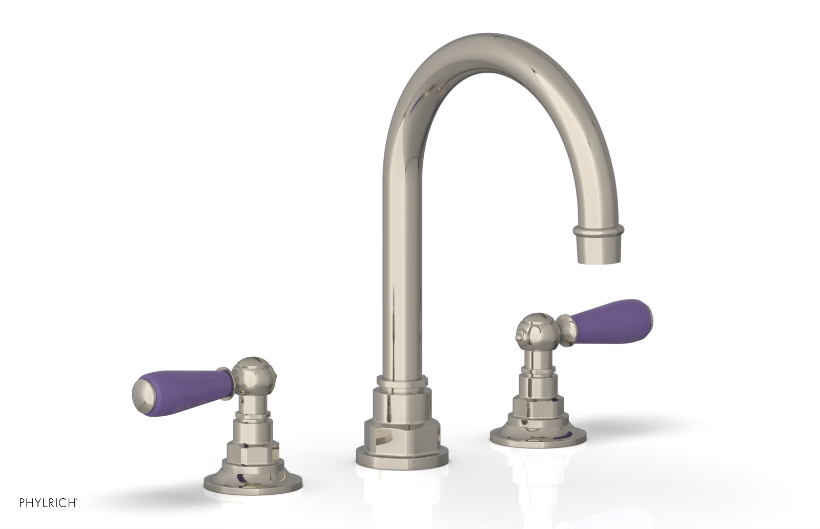 Phylrich Jamestown High Spout Widespread Faucet with Lever Handle