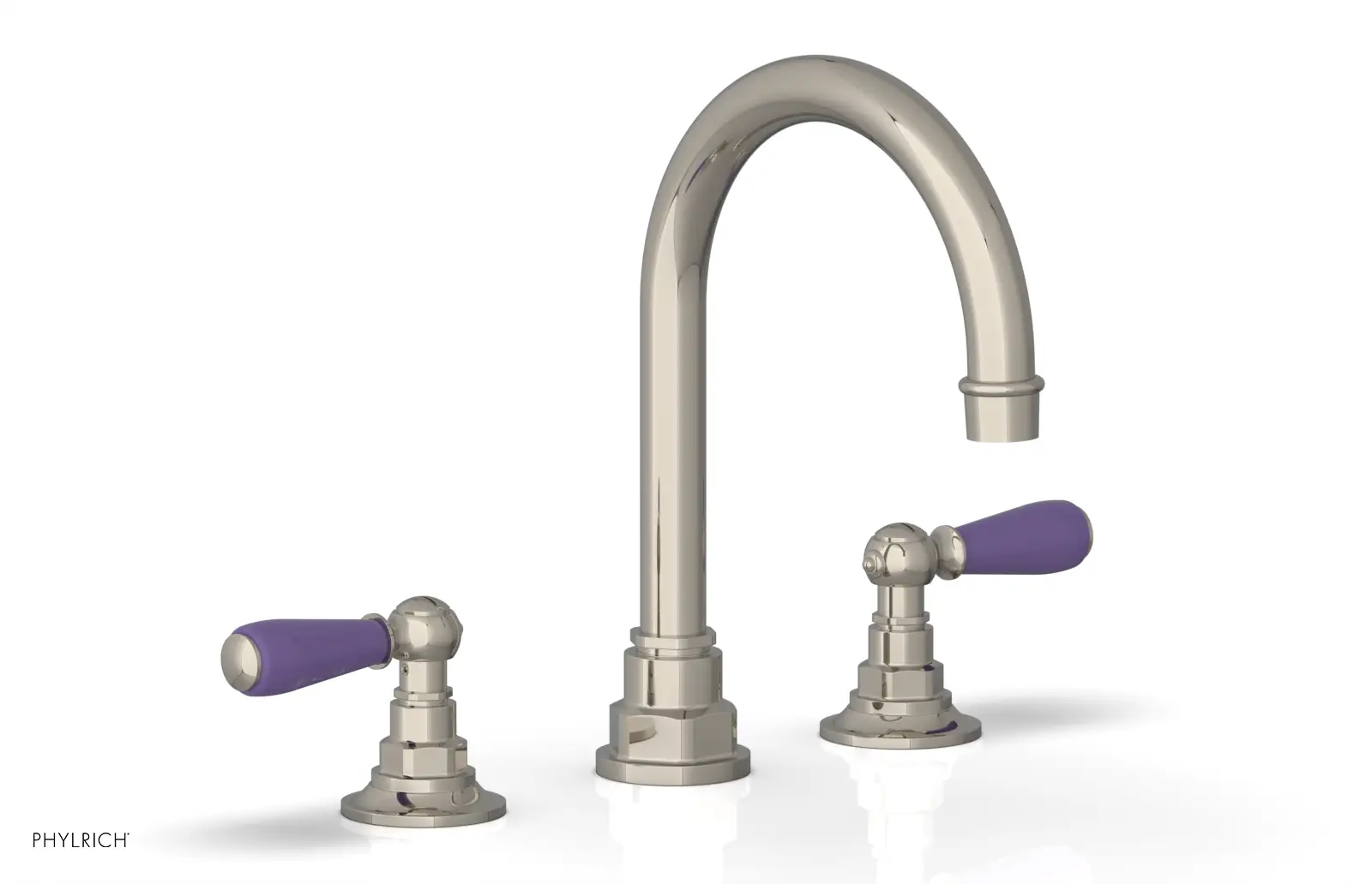 Phylrich Jamestown High Spout Widespread Faucet with Lever Handle by Phylrich