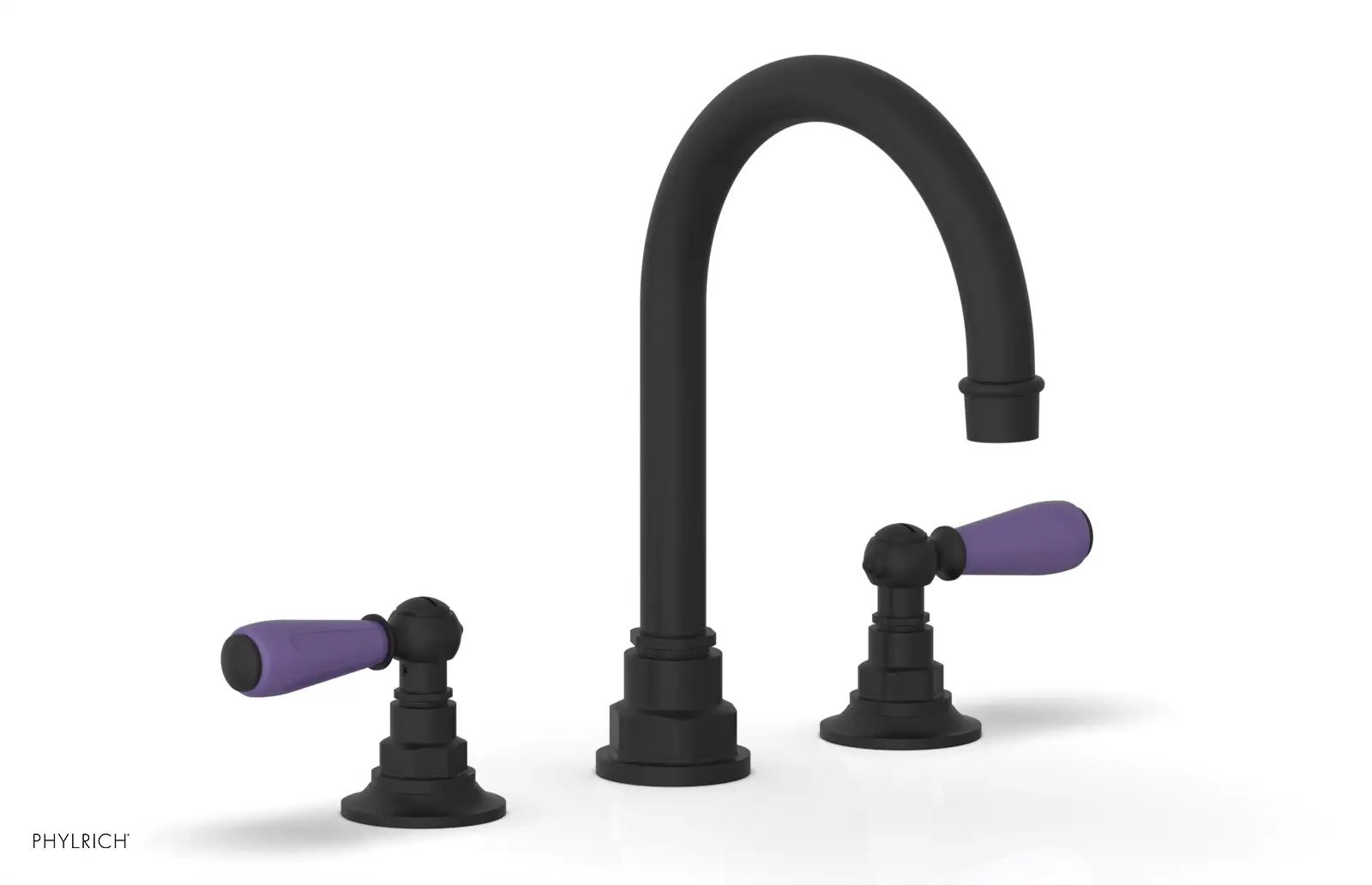 Phylrich Jamestown High Spout Widespread Faucet with Lever Handle by Phylrich