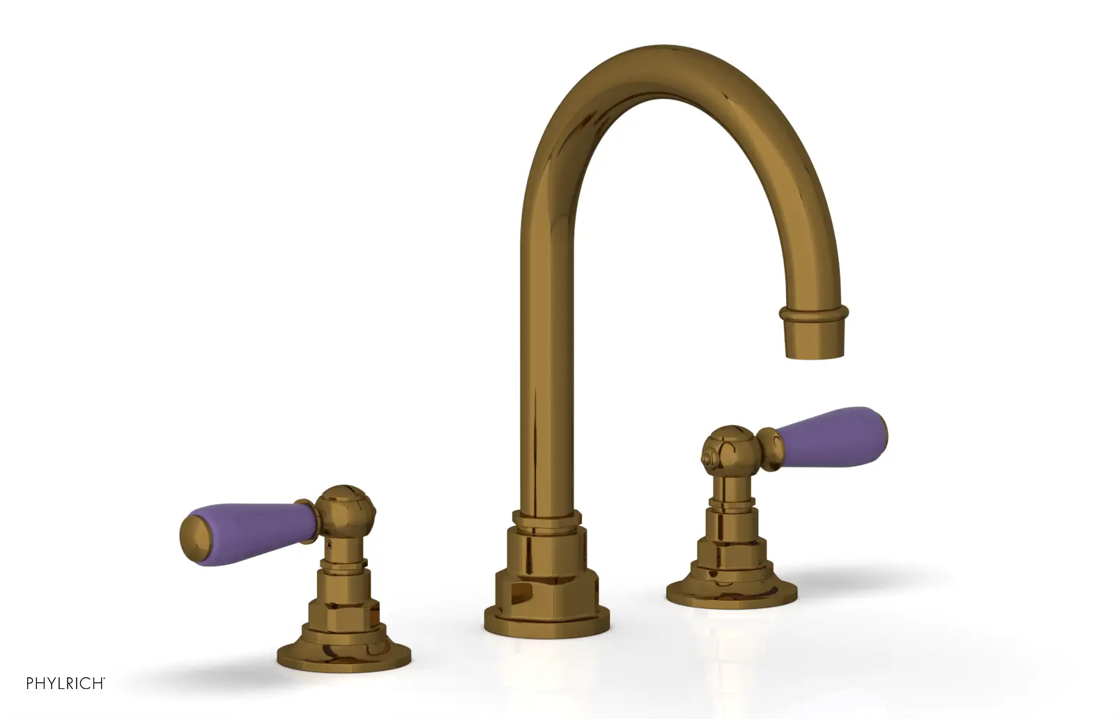 Phylrich Jamestown High Spout Widespread Faucet with Lever Handle by Phylrich