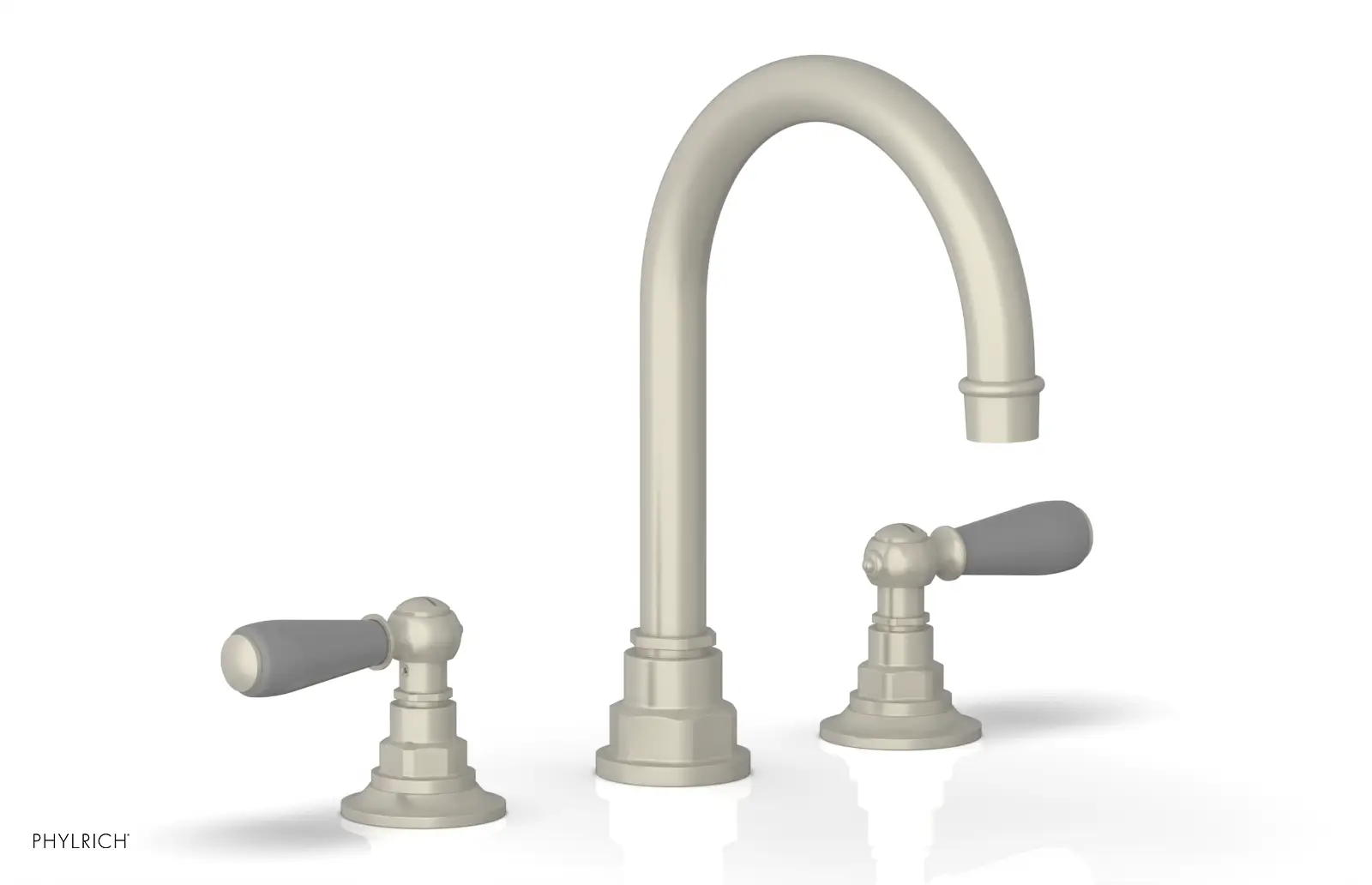 Phylrich Jamestown High Spout Widespread Faucet with Lever Handle by Phylrich