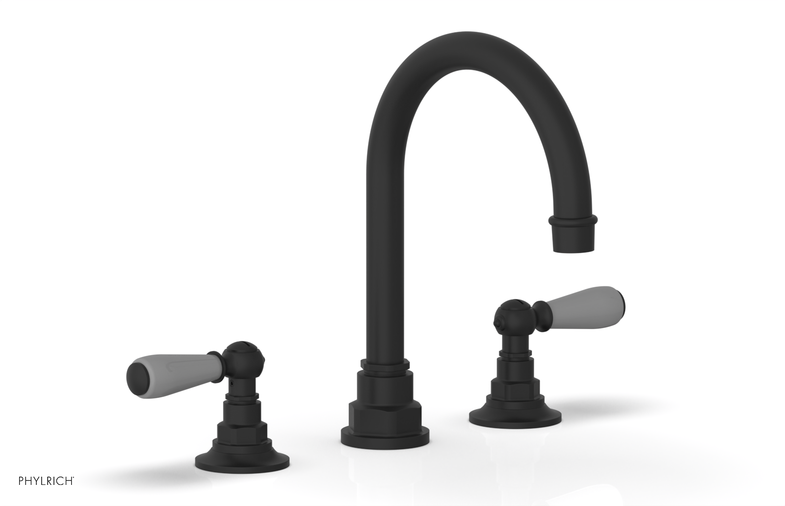 Phylrich Jamestown High Spout Widespread Faucet with Lever Handle