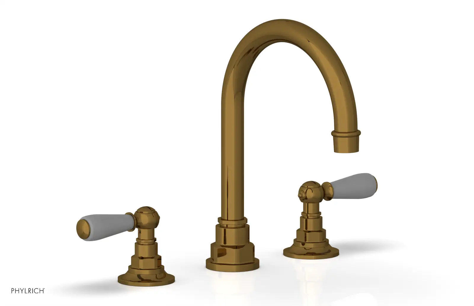 Phylrich Jamestown High Spout Widespread Faucet with Lever Handle by Phylrich